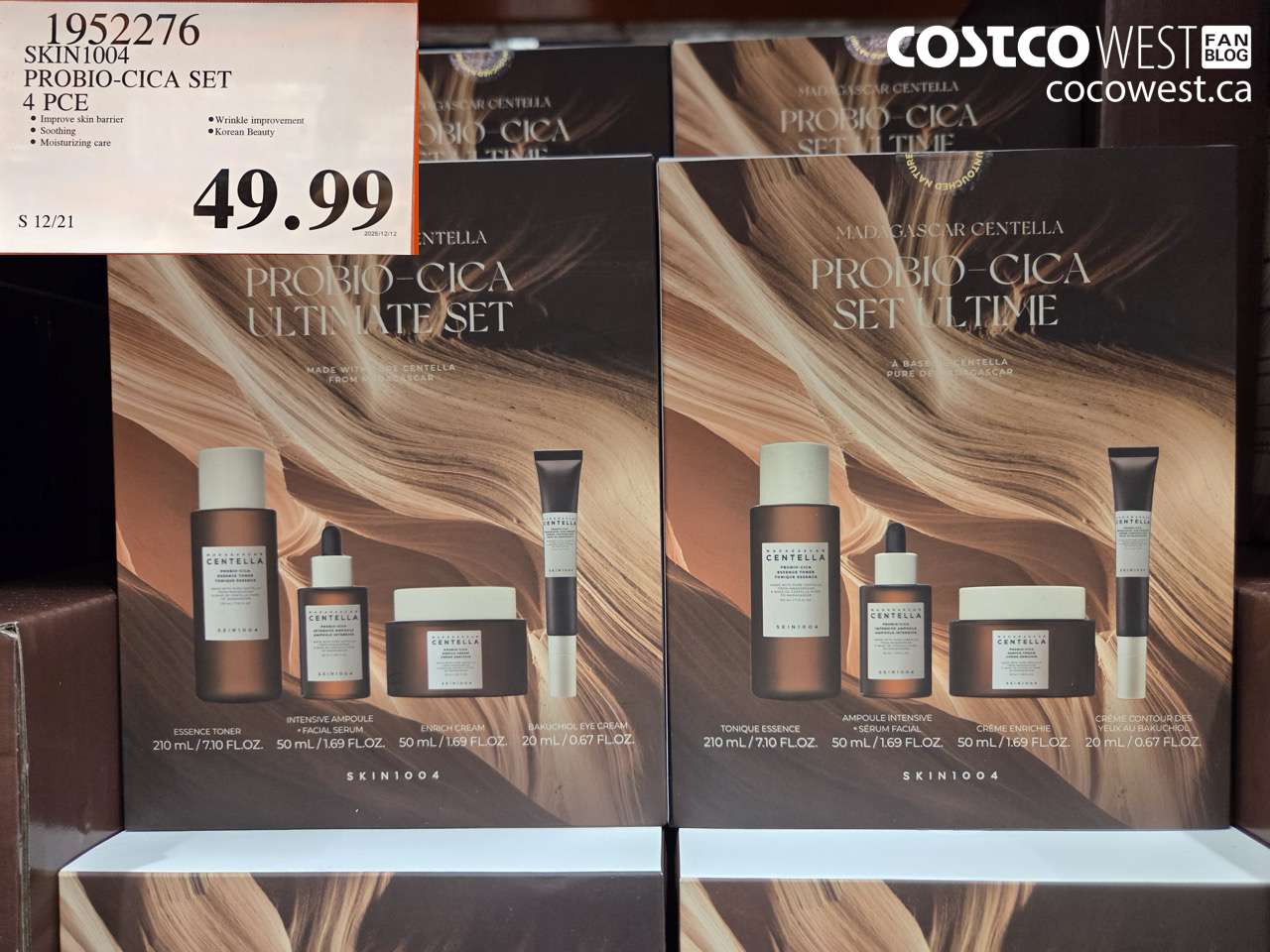 1952276 SKIN1004 PROBIO-CICA SET 4PCE $49.99