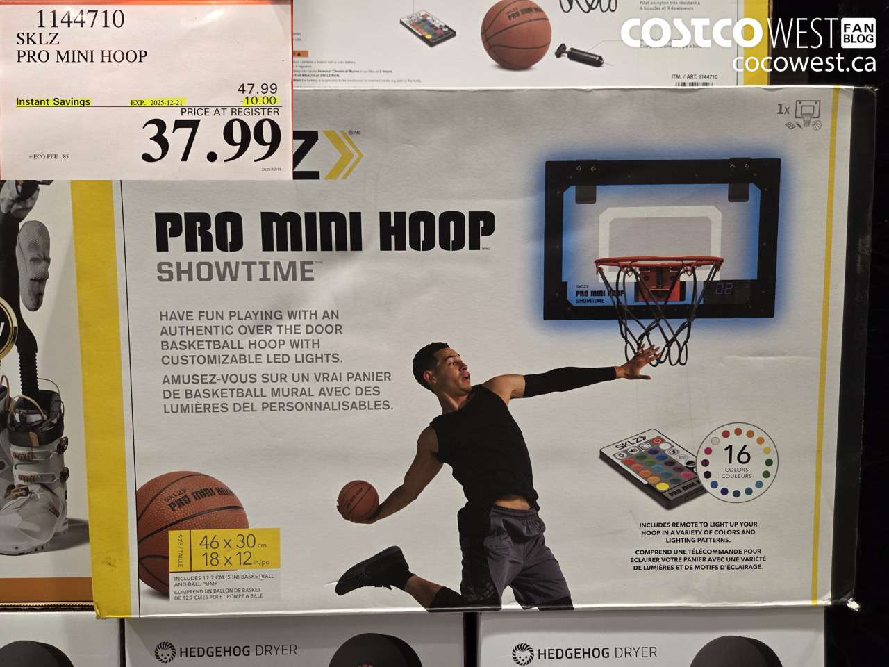 1144710 SKLZ PRO MINI HOOP ($10.00 INSTANT SAVINGS EXPIRES ON 2025-12-21) $37.99