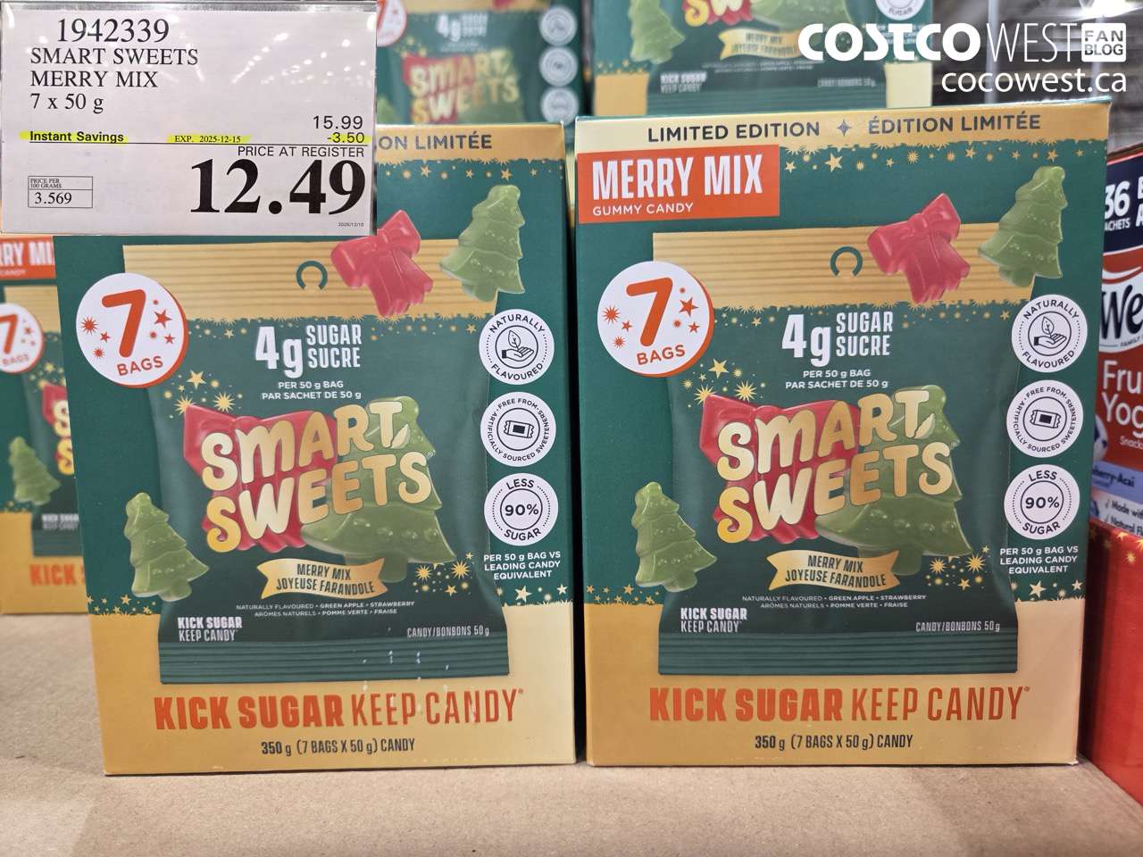 1942339 SMART SWEETS MERRY MIX 7 x 50 g ($3.50 INSTANT SAVINGS EXPIRES ON 2025-12-15) $12.49