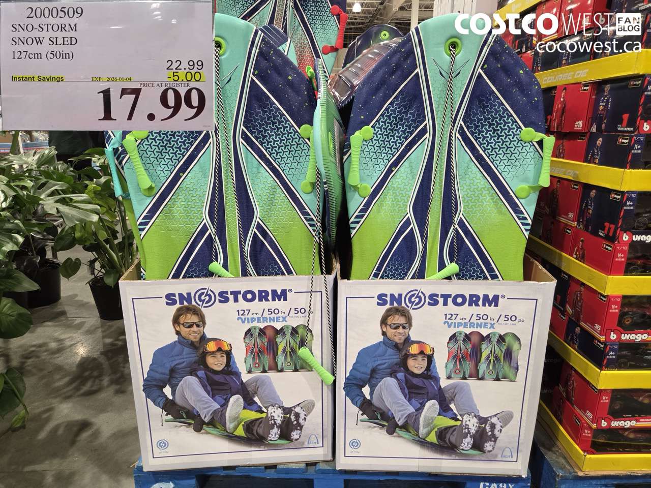 2000509 SNO-STORM SNOW SLED 127CM (50IN) ($5.00 INSTANT SAVINGS EXPIRES ON 2026-01-04) $17.99