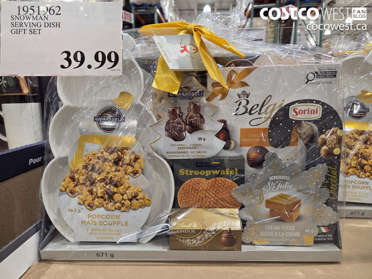 1951962 SNOWMAN SERVING DISH GIFT SET $39.99