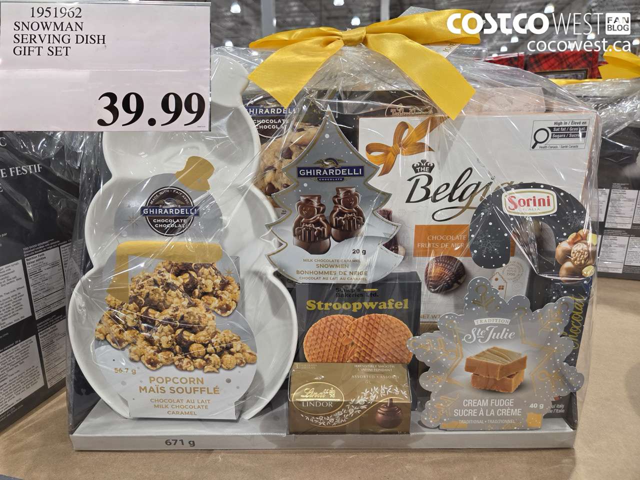 1951962 SNOWMAN SERVING DISH GIFT SET $39.99