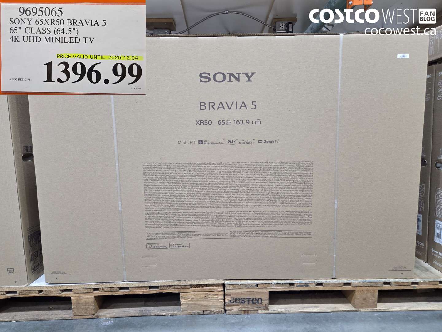 9695065 SONY 65XR50 BRAVIA 5 65