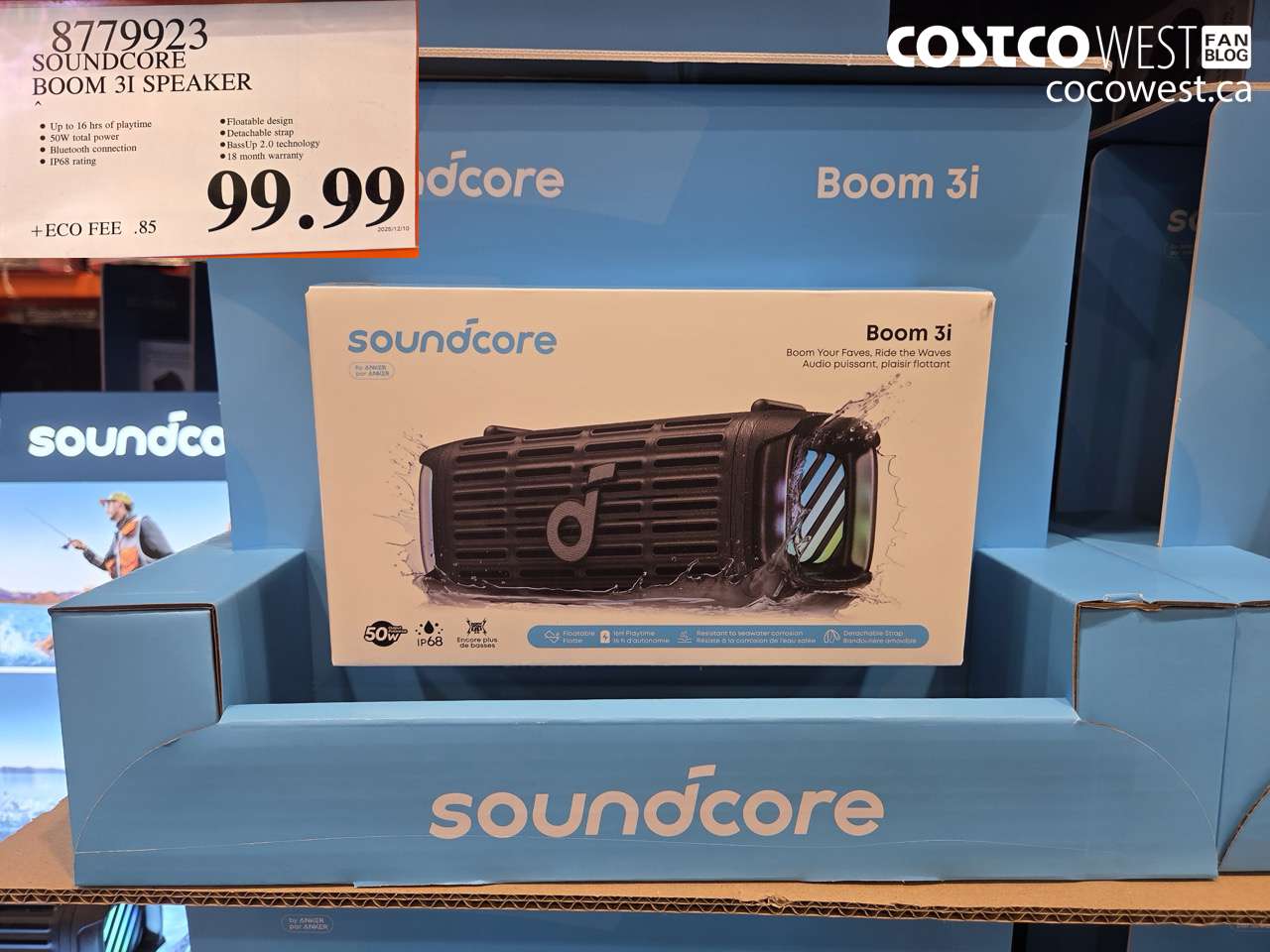 8779923 SOUNDCORE BOOM 3I SPEAKER $99.99