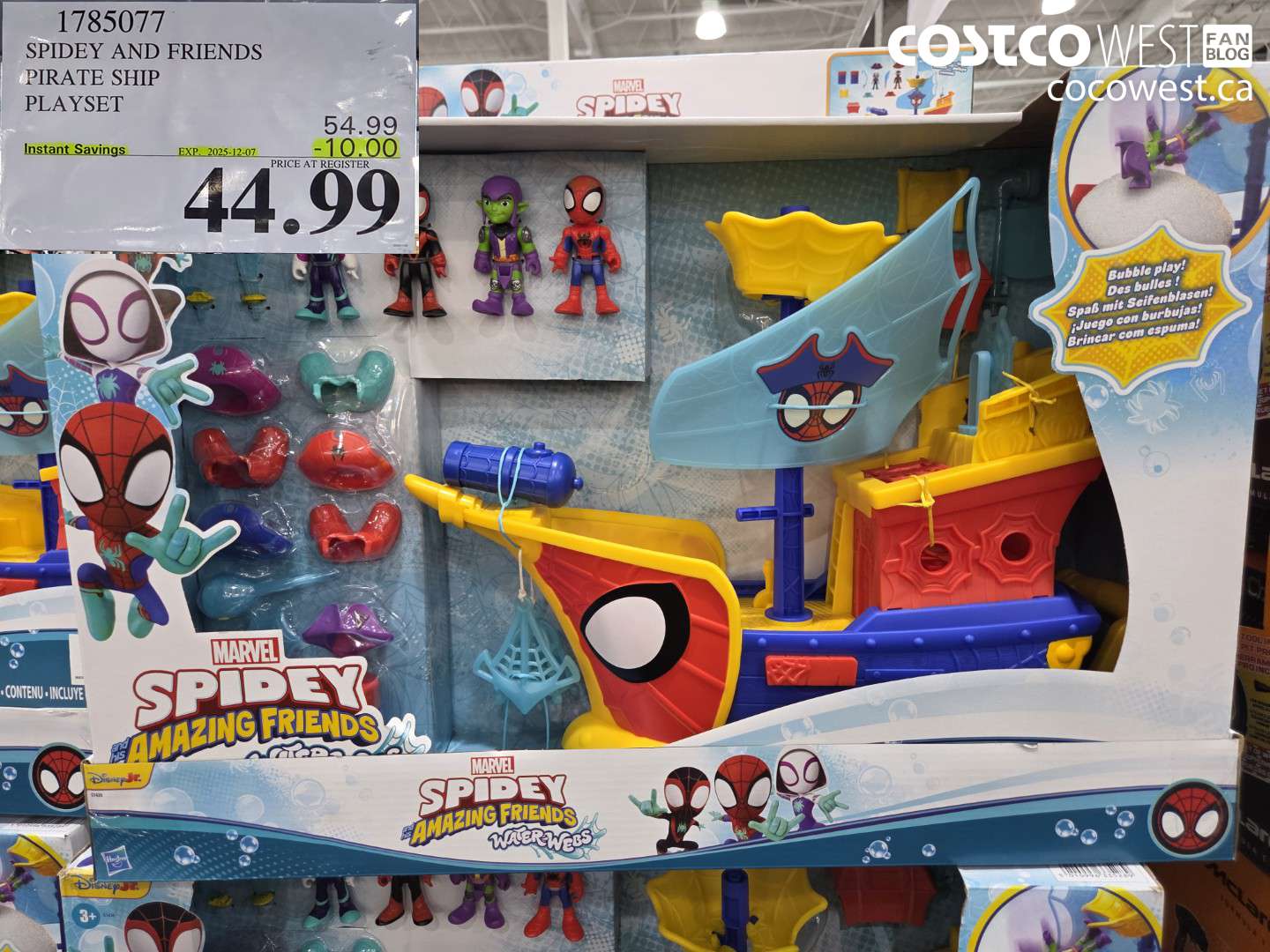 1785077 SPIDEY AND FRIENDS PIRATE SHIP PLAYSET ($10.00 INSTANT SAVINGS EXPIRES ON 2025-12-07) $44.99