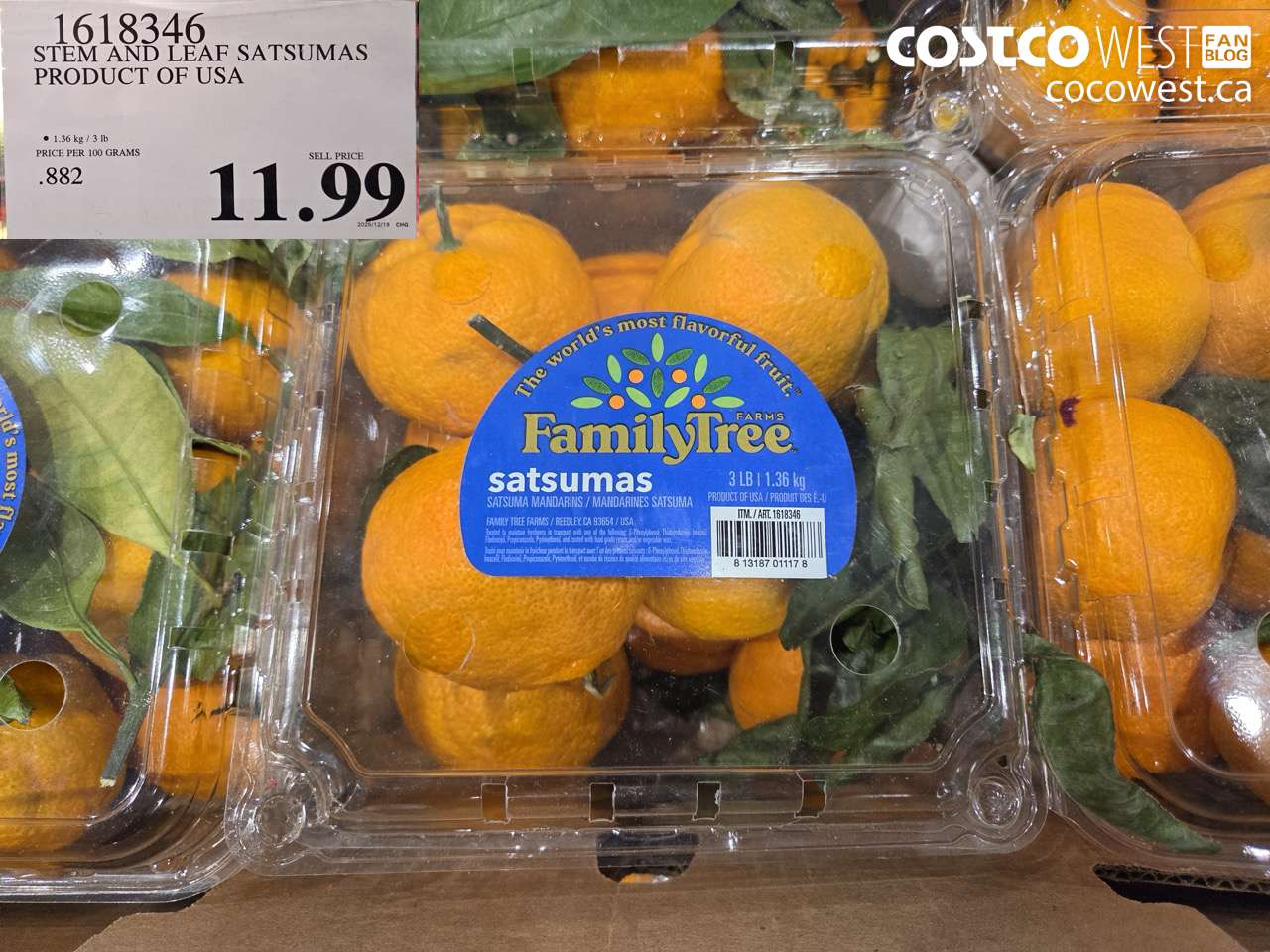 1618346 STEM AND LEAF SATSUMAS PRODUCT OF USA $11.99