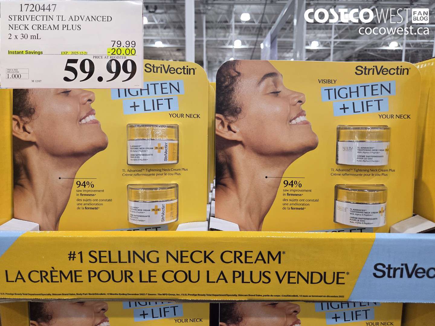 1720447 STIVECTIN TL ADVANCED NECK CREAM PLUS 2 X 30 ML ($20.00 INSTANT SAVINGS EXPIRES ON 2025-12-21) $59.99