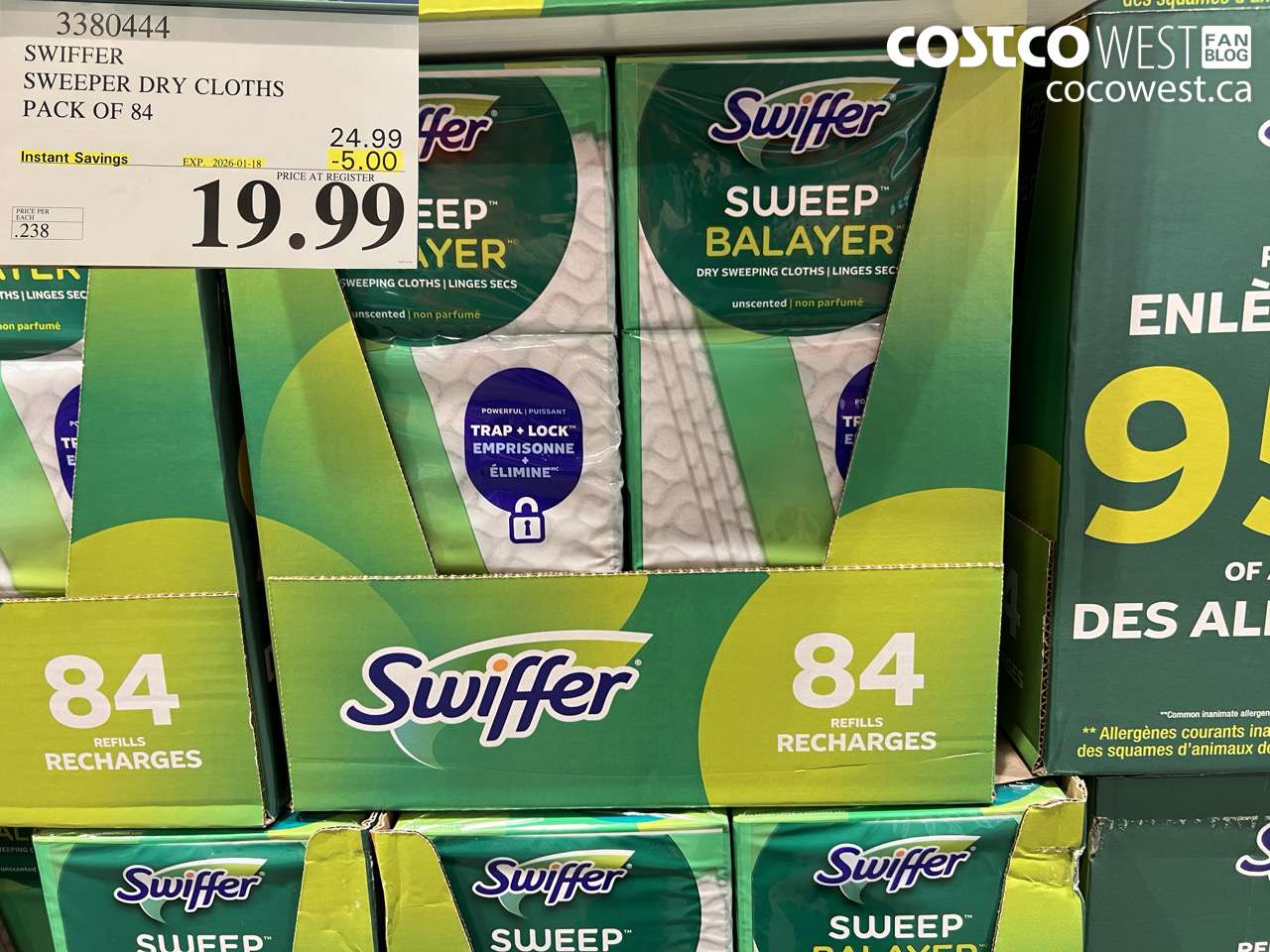 3380444 SWIFFER SWEEPER DRY CLOTHS PACK OF 84 ($5.00 INSTANT SAVINGS EXPIRES ON 2026-01-18) $19.99