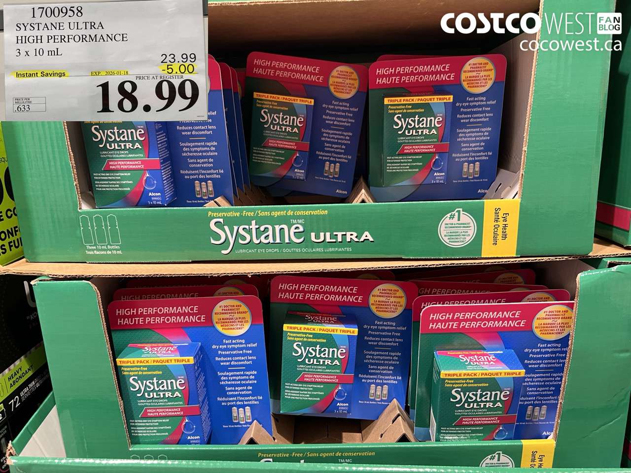 1700958 SYSTANE ULTRA PRESERVATIVE FREE 3 X 10 ML ($5.00 INSTANT SAVINGS EXPIRES ON 2026-01-18) $18.99