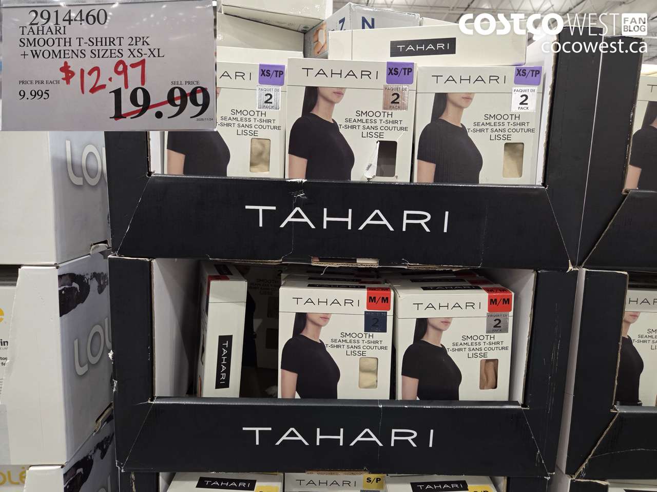 2914460 TAHARI SMOOTH T-SHIRT 2PK WOMENS SIZES XS-XL $12.97