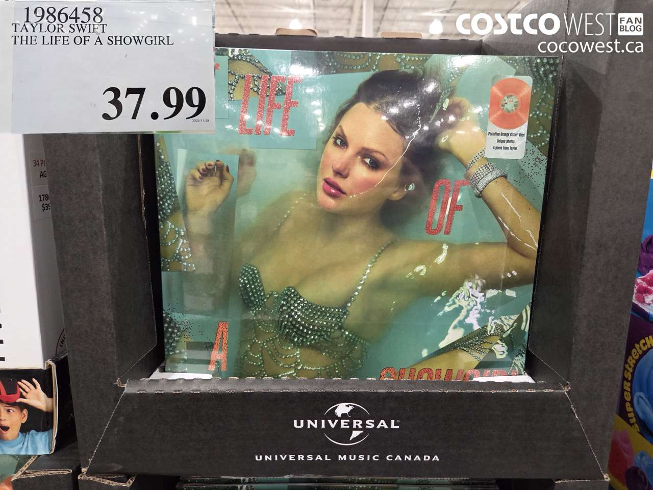 1986458 TAYLOR SWIFT THE LIFE OF A SHOWGIRL $37.99