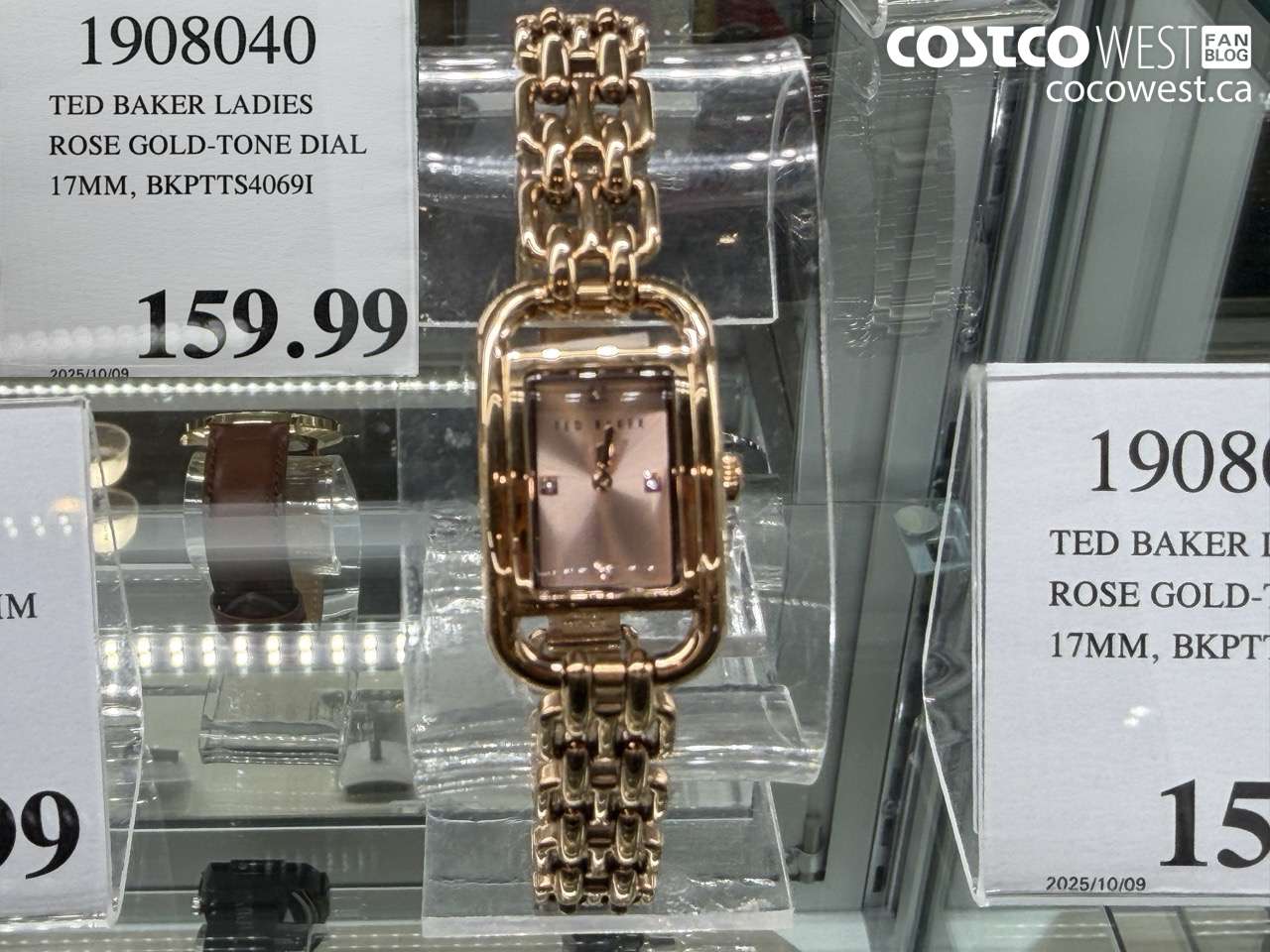 1908040 TED BAKER LADIES ROSE GOLD-TONE DIAL 17MM, BKPTTS4069I $159.99