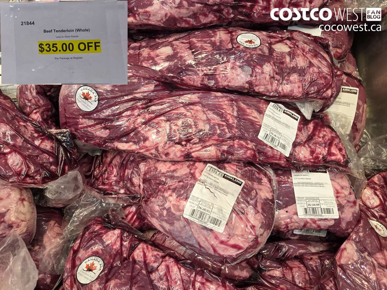 21844 TENDERLOIN (WHOLE) AAA ($35.00 INSTANT SAVINGS)