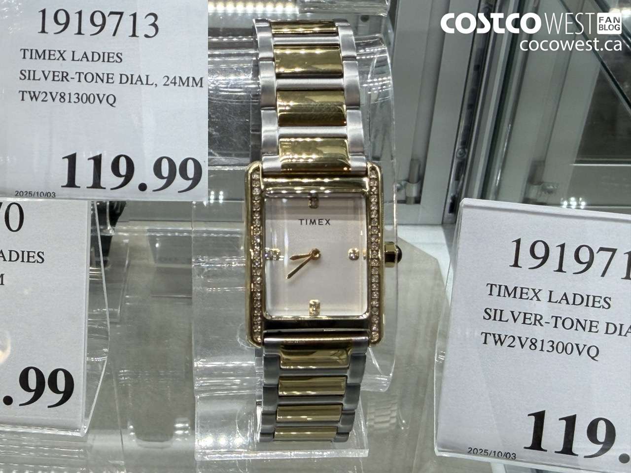 1919713 TIMEX LADIES SILVER-TONE DIAL, 24MM TW2V81300VQ $119.99