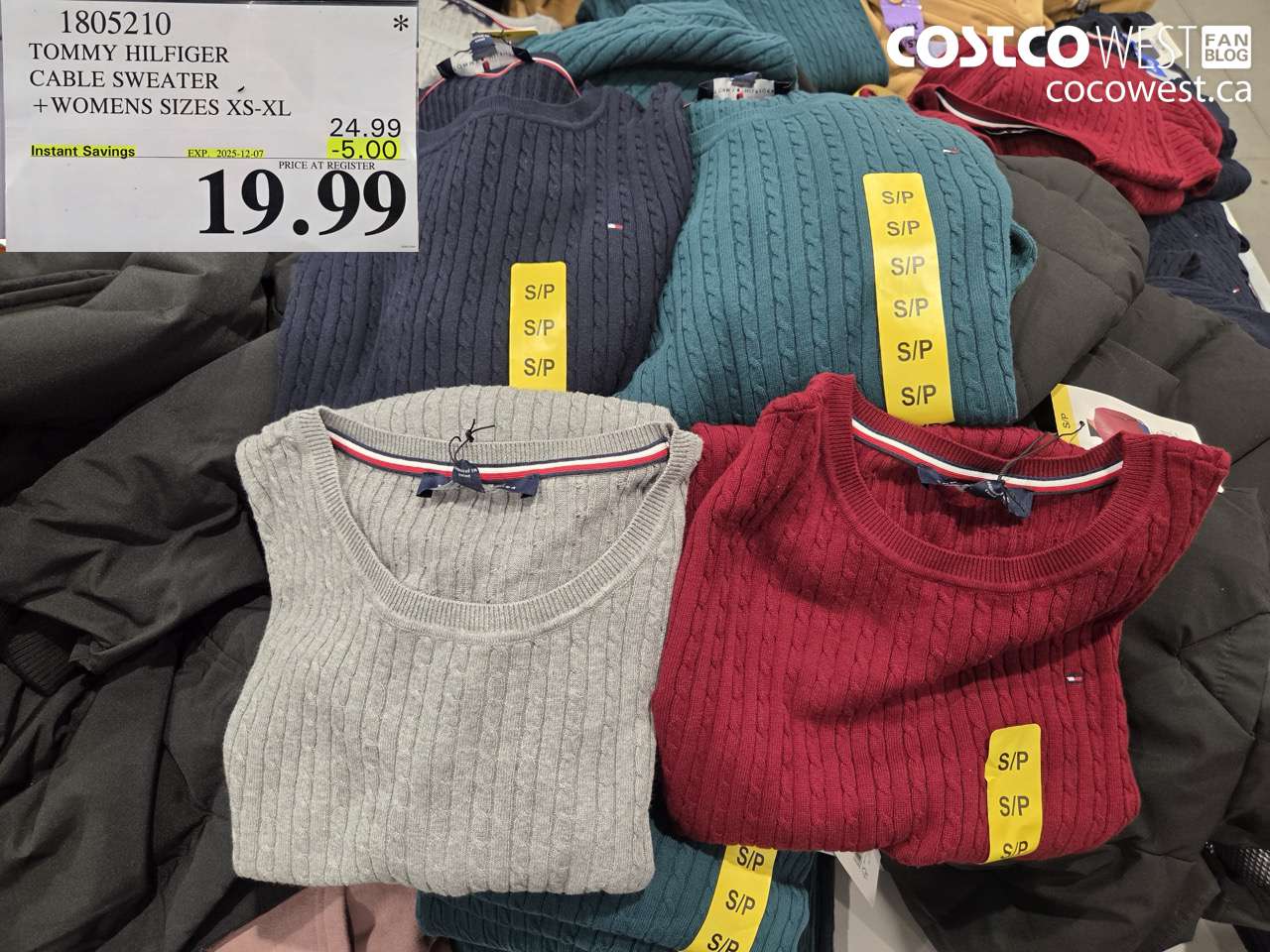 1805210 TOMMY HILFIGER CABLE SWEATER WOMENS SIZES XS-XL ($5.00 INSTANT SAVINGS EXPIRES ON 2025-12-07) $19.99