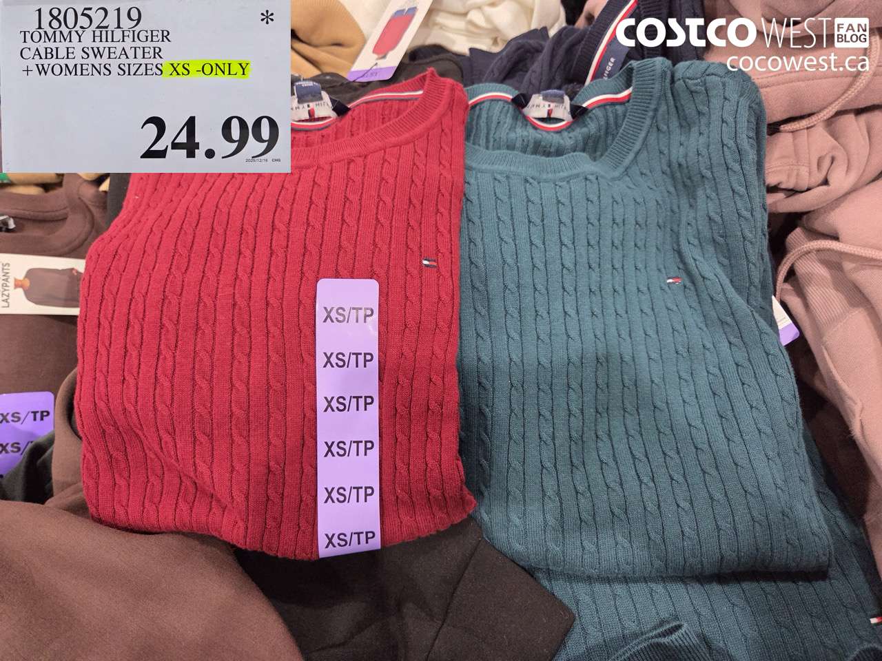 1805219 TOMMY HILFIGER CREWNECK SWEATER LADIES SIZES XS-ONLY $24.99