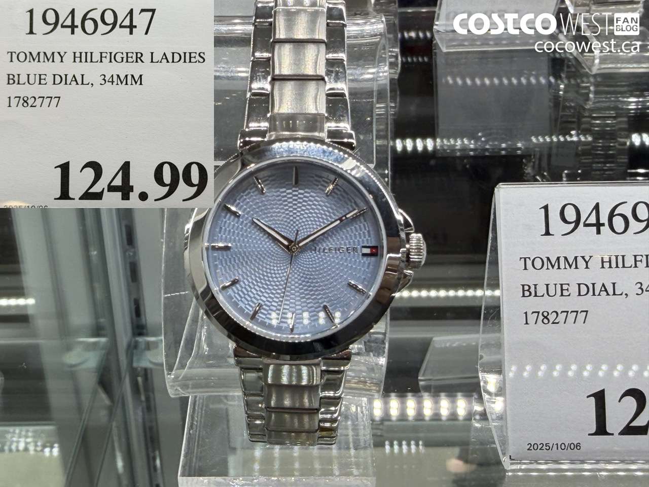 1946947 TOMMY HILFIGER LADIES BLUE DIAL, 34MM 1782777 $124.99