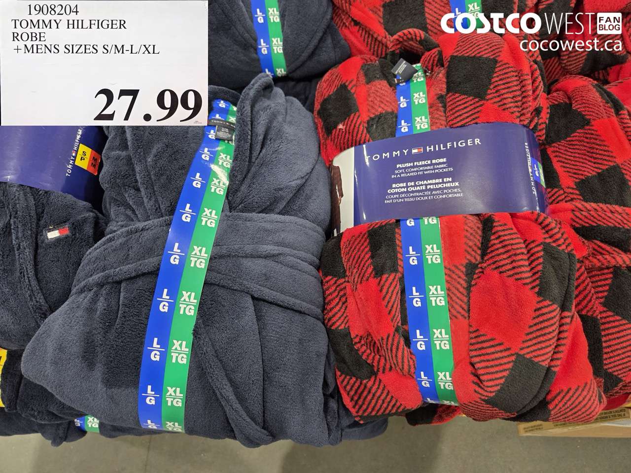 1908204 TOMMY HILFIGER ROBE MENS SIZES S/M-L/XL $27.99