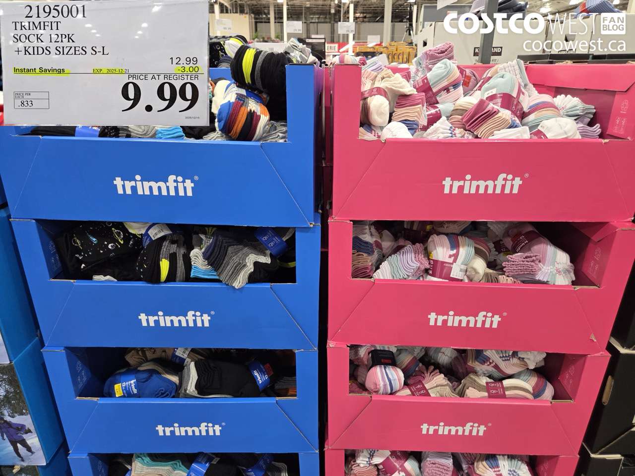 2195001 TRIMFIT KIDS SOCKS 12PK SIZES S-L ($3.00 INSTANT SAVINGS EXPIRES ON 2025-12-21) $9.99
