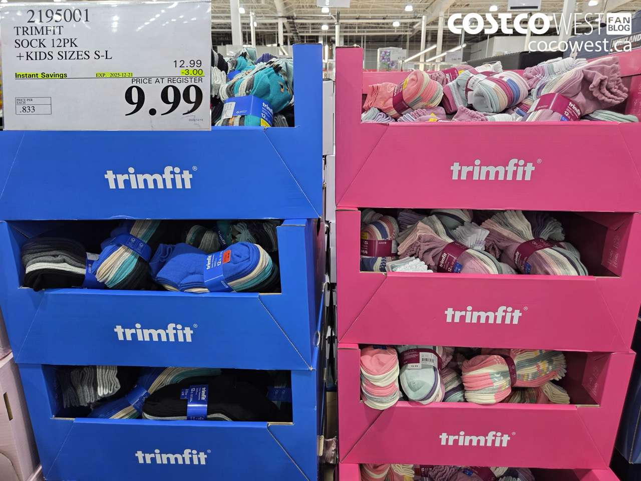 2195001 TRIMFIT KIDS SOCKS 12PK SIZES S-L ($3.00 INSTANT SAVINGS EXPIRES ON 2025-12-21) $9.99