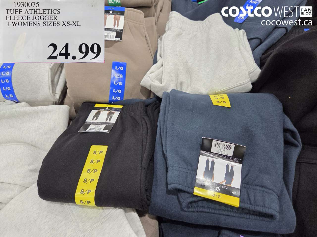 1930075 TUFF ATHLETICS FLEECE JOGGER WOMENS SIZES XS-XL  $24.99