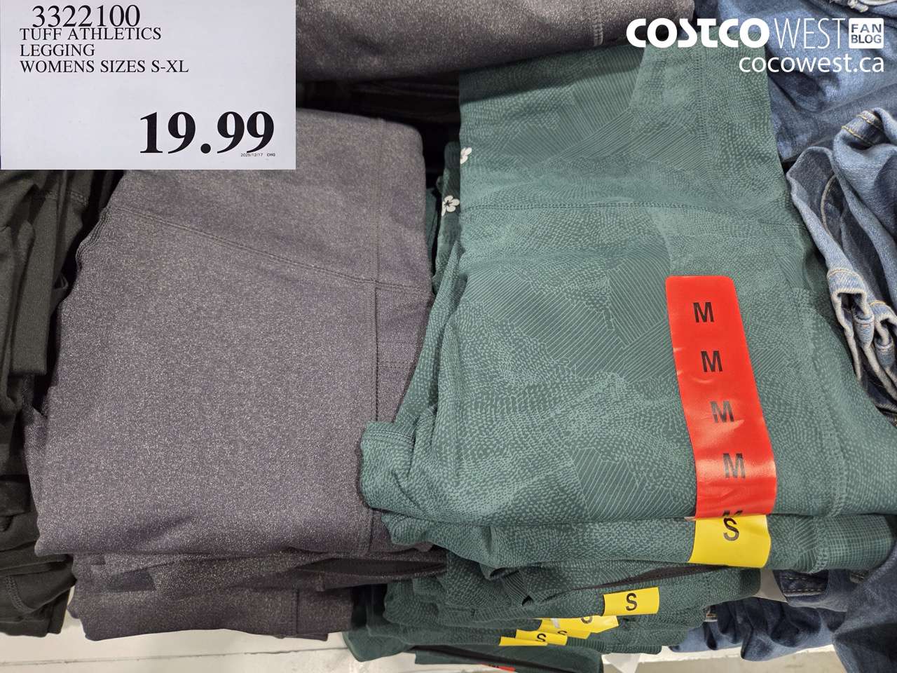 3322100 TUFF ATHLETICS LEGGING WOMENS SIZES S-XL $19.99