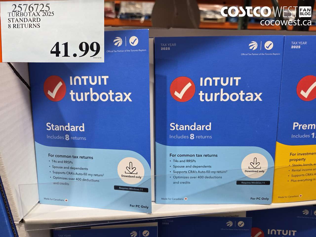 2576725 TURBOTAX 2025 STANDARD 8 RETURNS $41.99