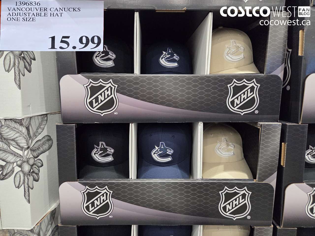 1396836 VANCOUVER CANUCKS ADJUSTABLE HAT ONE SIZE $15.99