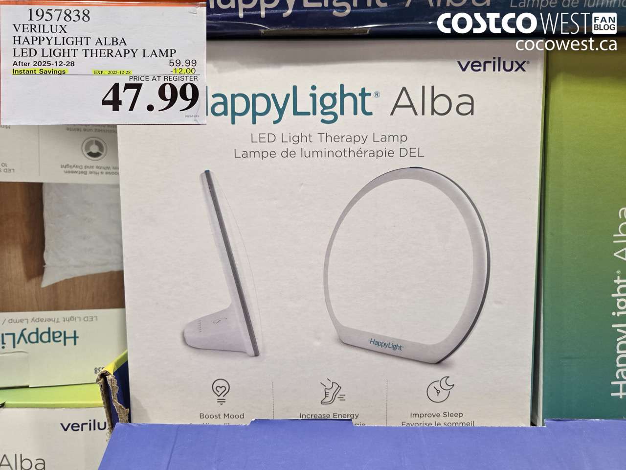 1957838 VERILUX HAPPYLIGHT ALBA LED LIGHT THERAPY LAMP ($12.00 INSTANT SAVINGS EXPIRES ON 2025-12-28) $47.99