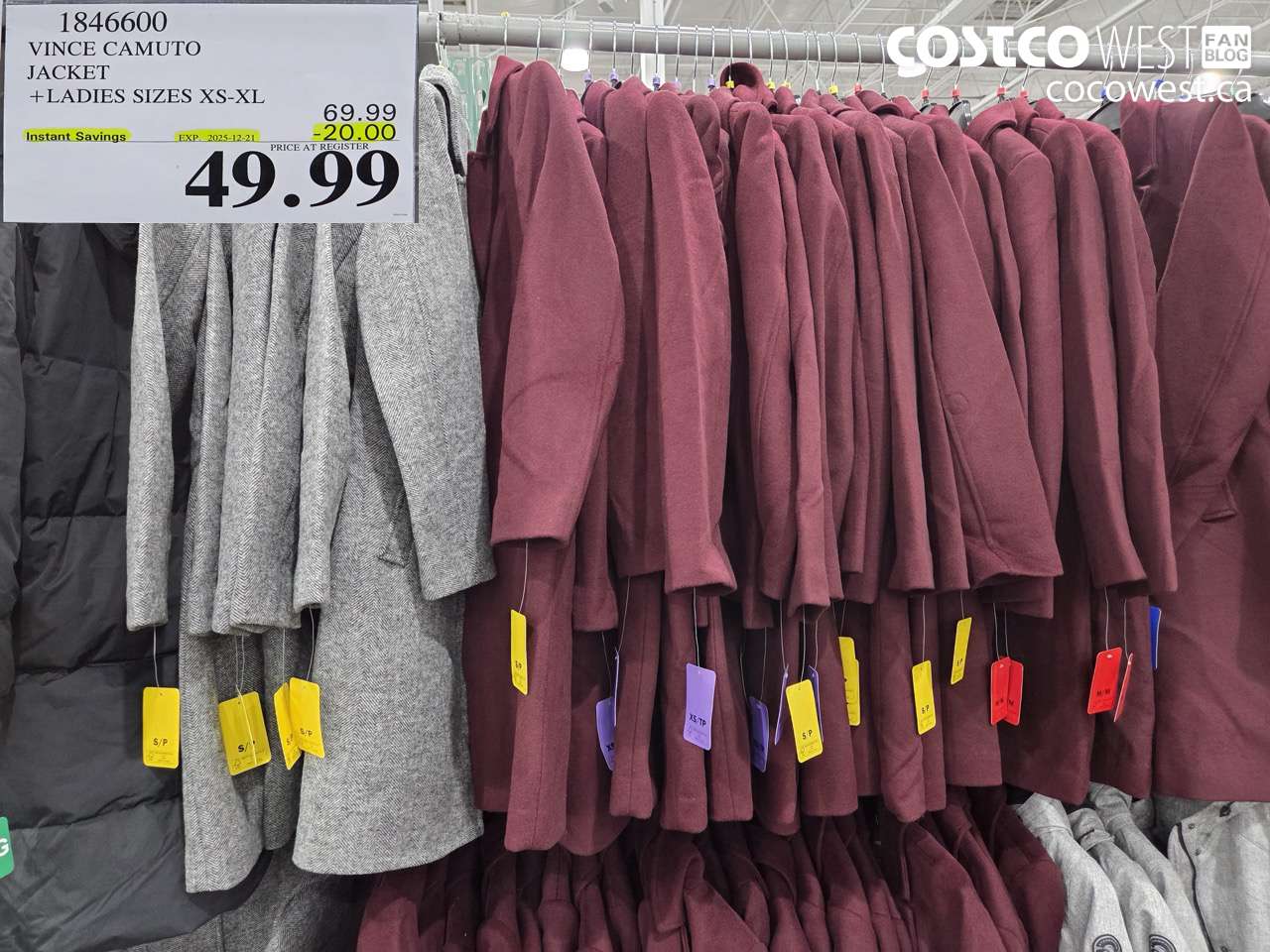 1846600 VINCE CAMUTO JACKET LADIES SIZES XS-XL ($20.00 INSTANT SAVINGS EXPIRES ON 2025-12-21) $49.99