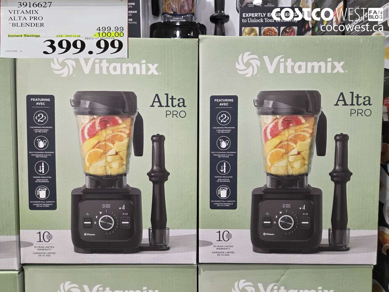 3916627 VITAMIX ALTA PRO BLENDER 2 L (64 OZ) ($100.00 INSTANT SAVINGS EXPIRES ON 2025-12-28) $399.99