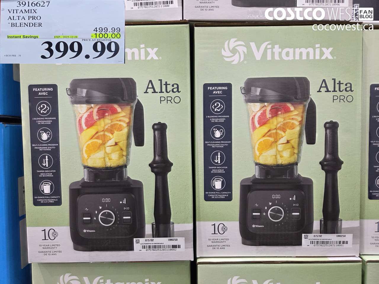 3916627 VITAMIX ALTA PRO BLENDER 2 L (64 OZ) ($100.00 INSTANT SAVINGS EXPIRES ON 2025-12-28) $399.99