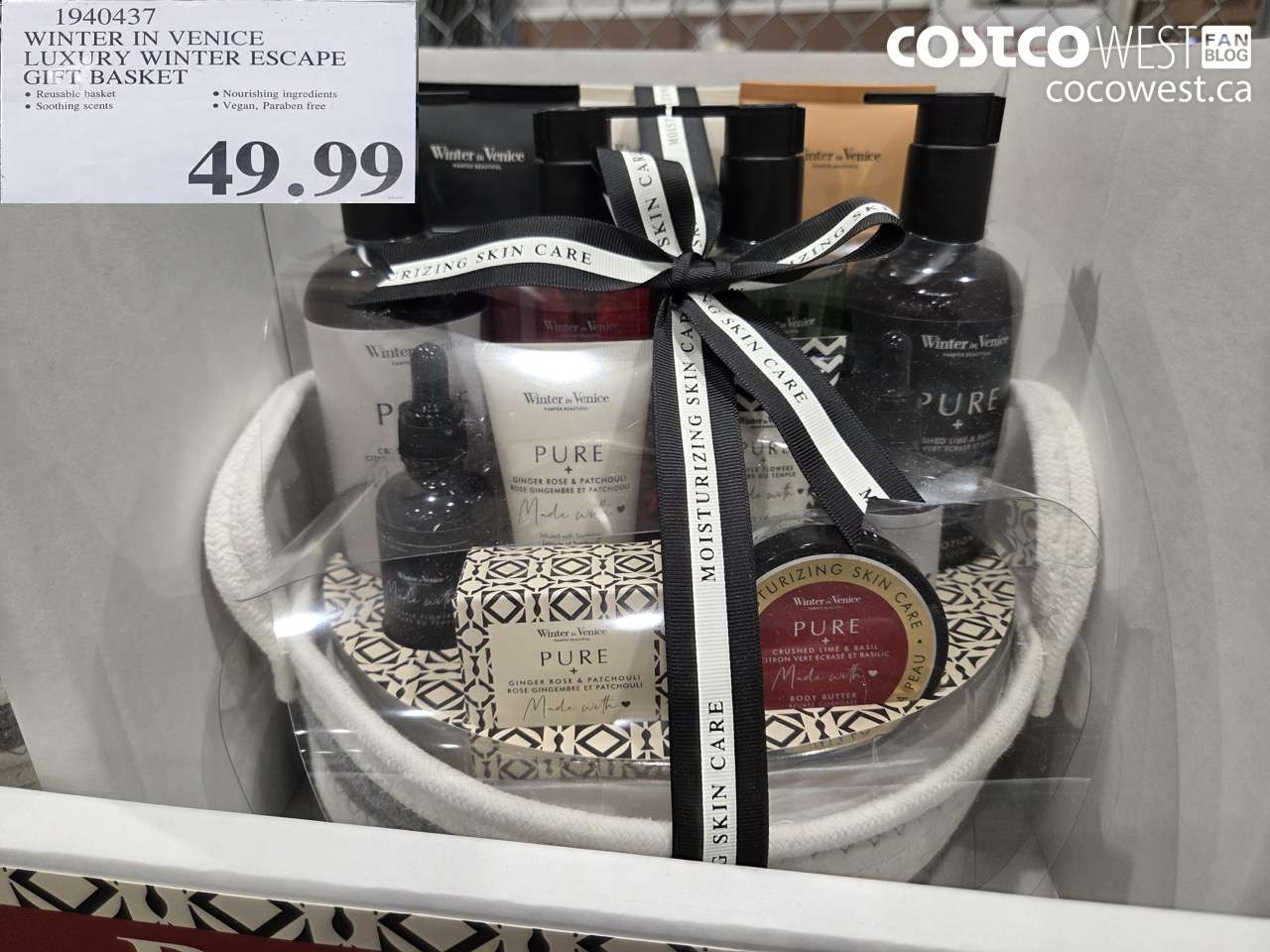 1940437 WINTER IN VENICE LUXURY WINTER ESCAPE GIFT BASKET $49.99