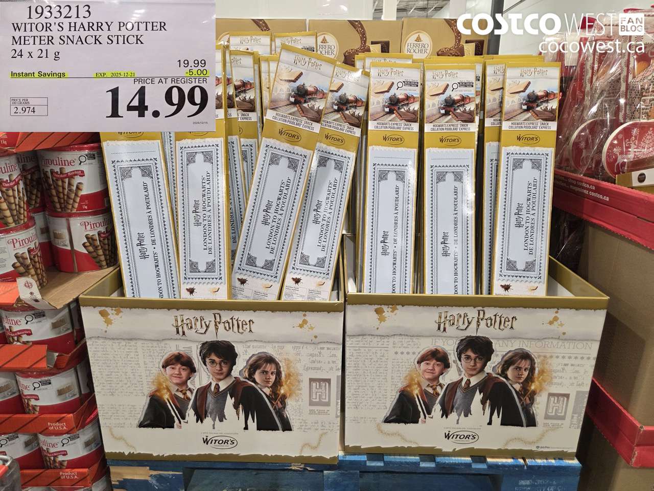 1933213 WITOR'S HARRY POTTER METER SNACK STICK 24 x 21 g ($5.00 INSTANT SAVINGS EXPIRES ON 2025-12-21) $14.99