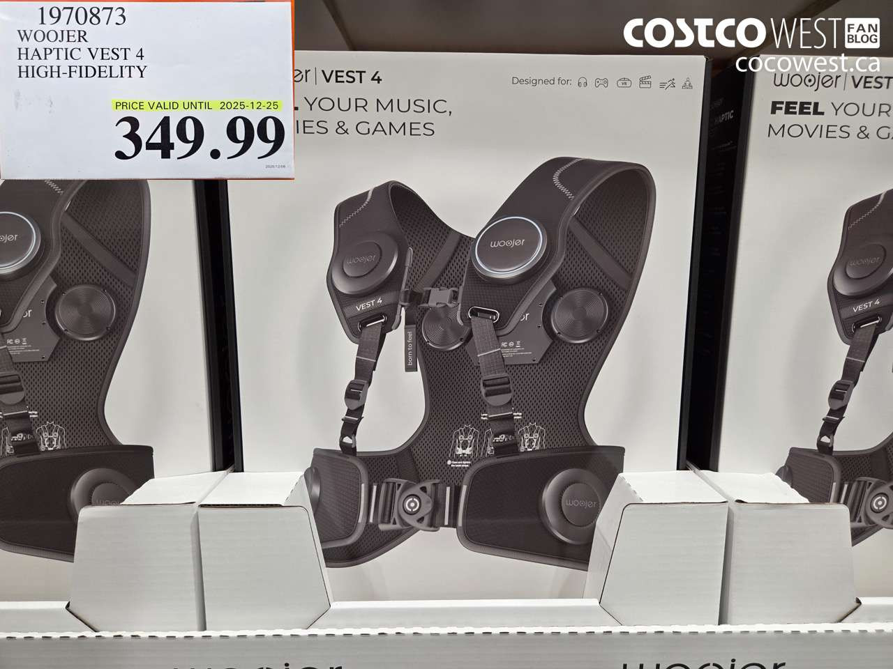 1970873 WOOJER HAPTIC VEST 4 HIGH-FIDELITY (EXPIRES ON 2025-12-25) $349.99