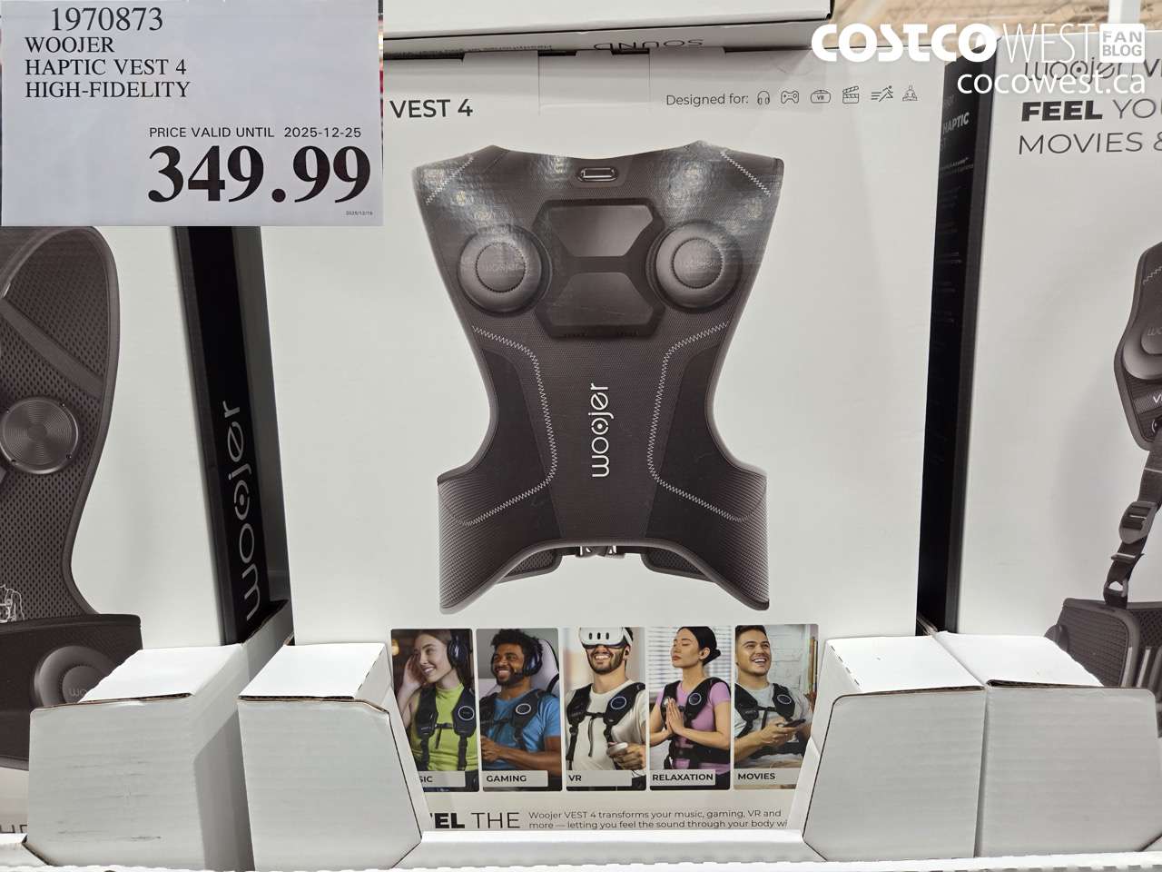 1970873 WOOJER HAPTIC VEST 4 HIGH-FIDELITY (EXPIRES ON 2025-12-25) $349.99