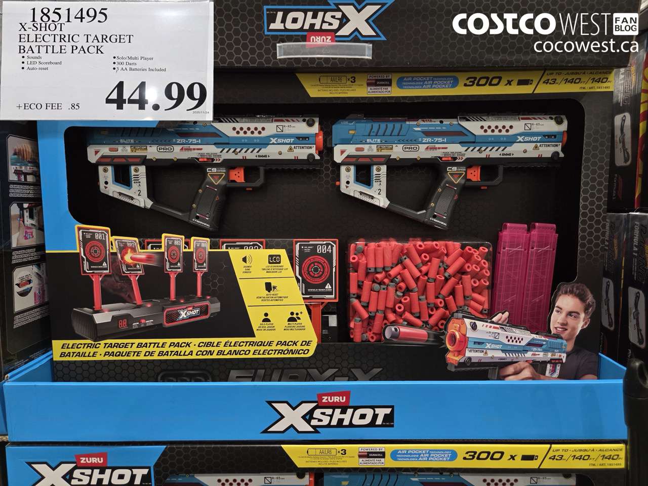 1851495 X-SHOT ELECTRIC TARGET BATTLE PACK $44.99