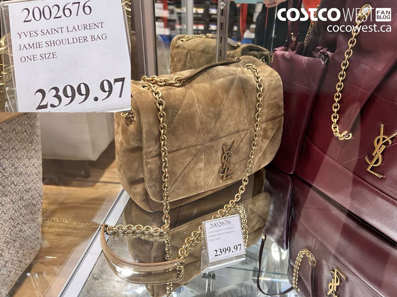 2002676 YVES SAINT LAURENT JAMIE SHOULDER BAG ONE SIZE $2399.97