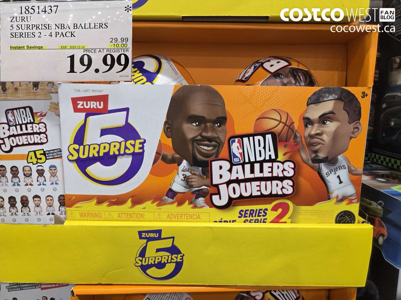 1851437 ZURU 5 SURPRISE NBA BALLERS SERIES 2 4 PACK ($10.00 INSTANT SAVINGS EXPIRES ON 2025-12-14) $19.99