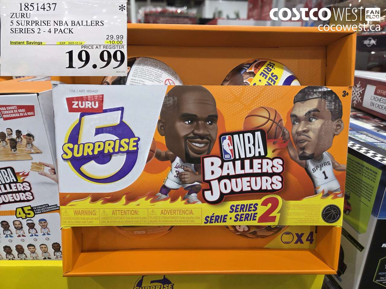 1851437 ZURU 5 SURPRISE NBA BALLERS SERIES 2 4 PACK ($10.00 INSTANT SAVINGS EXPIRES ON 2025-12-14) $19.99