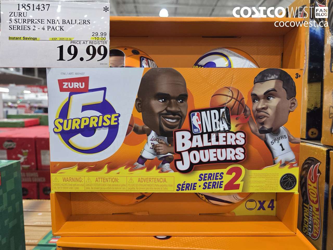 1851437 ZURU 5 SURPRISE NBA BALLERS SERIES 2 4 PACK ($10.00 INSTANT SAVINGS EXPIRES ON 2025-12-14) $19.99