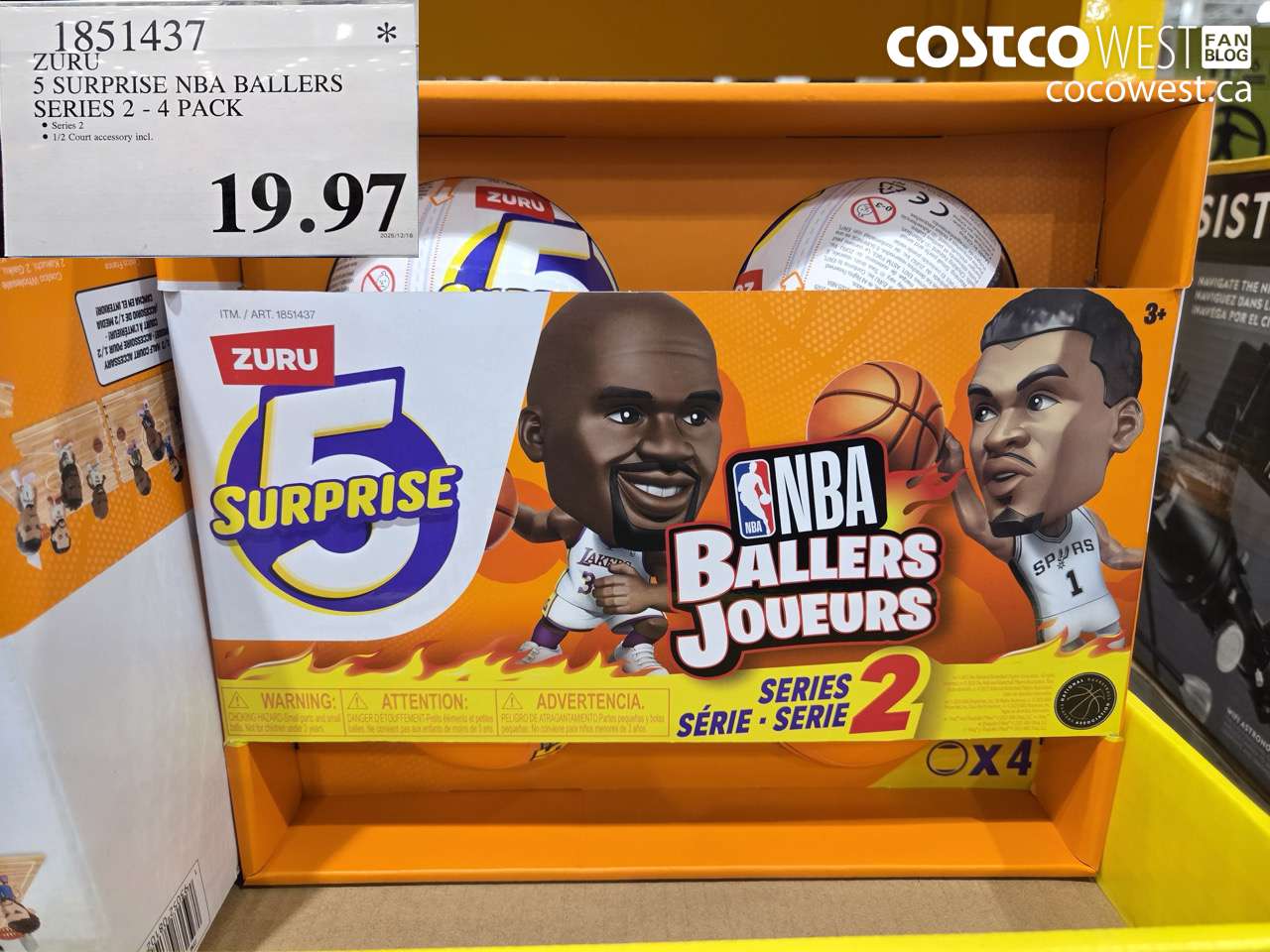 1851437 ZURU 5 SURPRISE NBA BALLERS SERIES 2 4 PACK $19.97