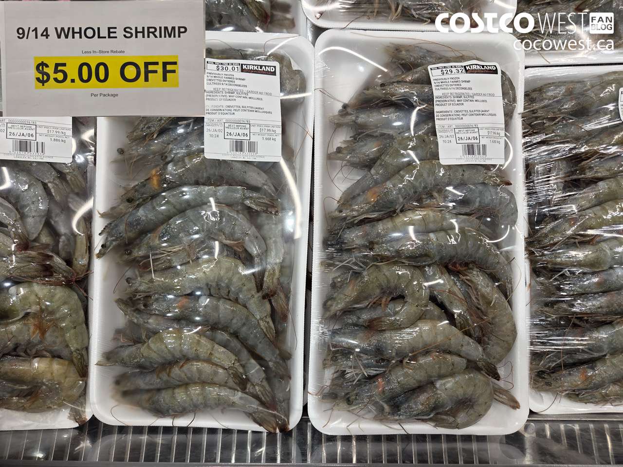 16790 9/14 WHOLE SHRIMP ($5.00 INSTANT SAVINGS)