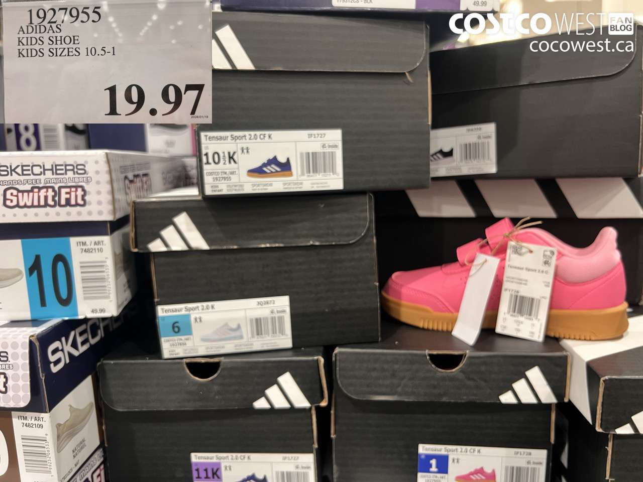 1927955 ADIDAS KIDS SHOE KIDS SIZES 10.5-1 $19.97
