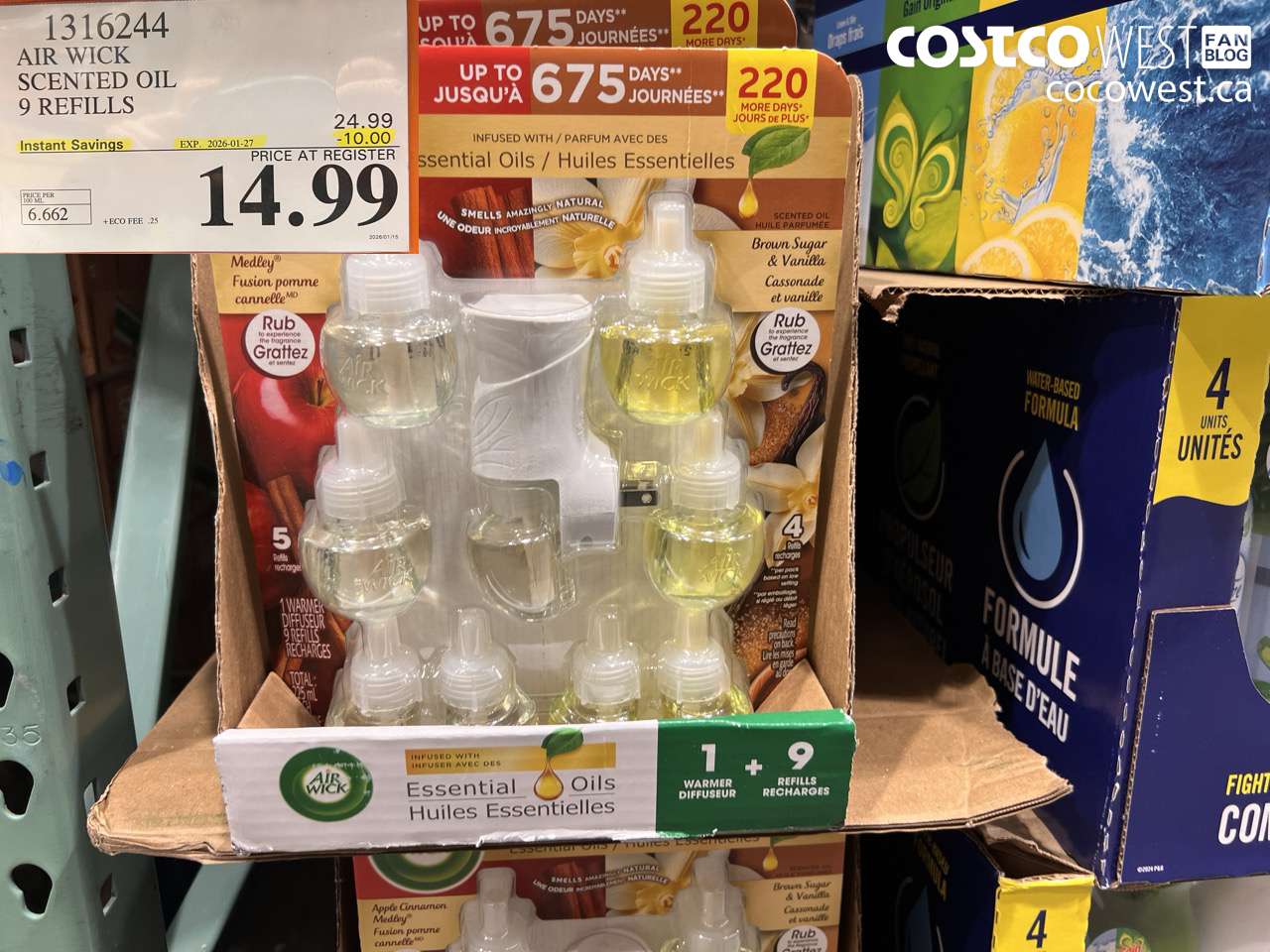 1316244 AIR WICK SCENTED OIL 9 REFILLS ($10.00 INSTANT SAVINGS EXPIRES ON 2026-01-27) $14.99