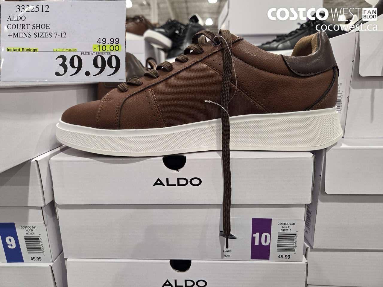 3322512 ALDO COURT SHOE MENS SIZES 7-12 ($10.00 INSTANT SAVINGS EXPIRES ON 2026-02-08) $39.99