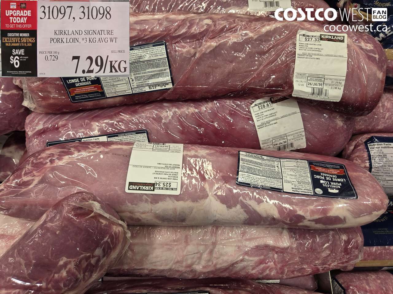 31097 (ALSO 31098) PORK LOIN CENTRE & RIB BONELESS ($6.00 INSTANT SAVINGS EXPIRES ON 2026-01-18) $7.29