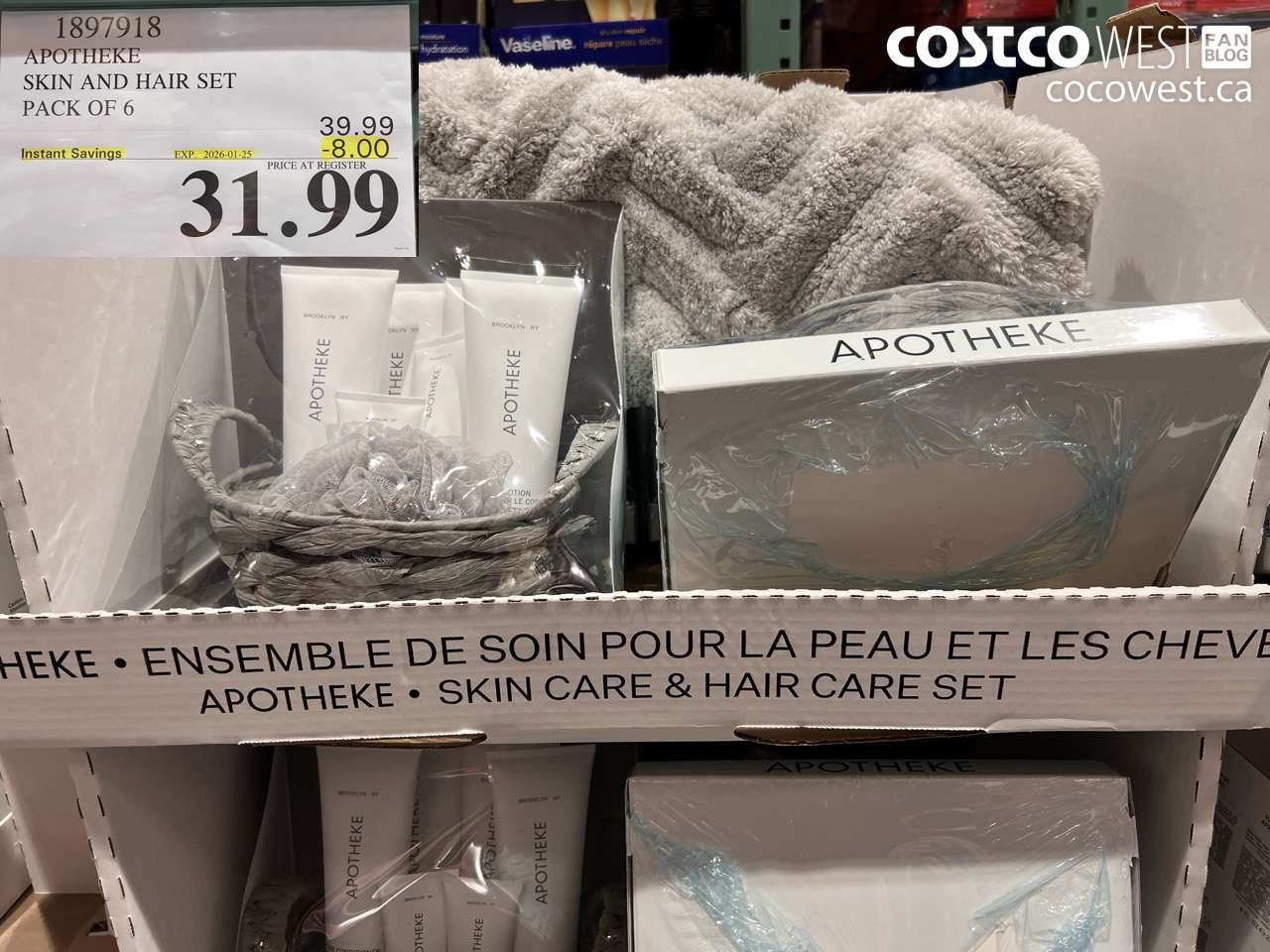 1897918 APOTHEKE SKIN AND HAIR SET PACK OF 6 ($8.00 INSTANT SAVINGS EXPIRES ON 2026-01-25) $31.99