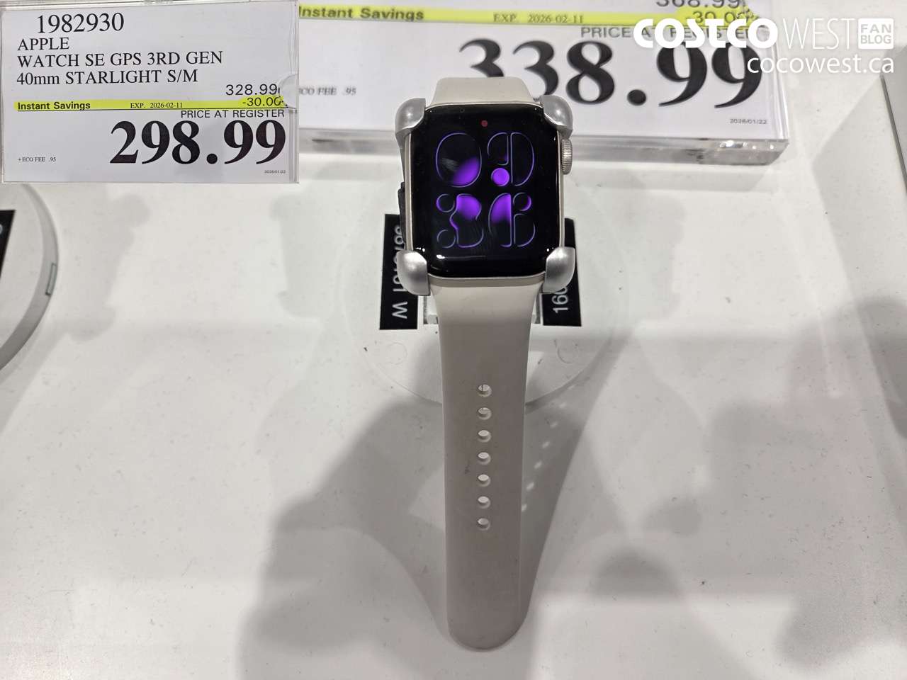 1982930 APPLE WATCH SE GPS 3RD GEN 40MM STARLIGHT S/M ($30.00 INSTANT SAVINGS EXPIRES ON 2026-02-11) $298.99