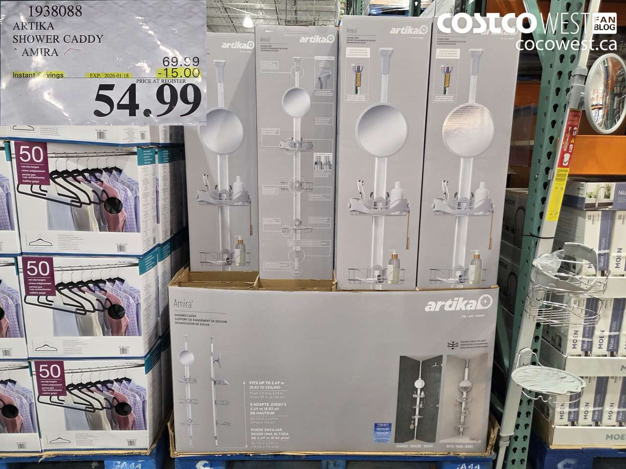 1938088 ARTIKA SHOWER CADDY AMIRA ($15.00 INSTANT SAVINGS EXPIRES ON 2026-01-18) $54.99